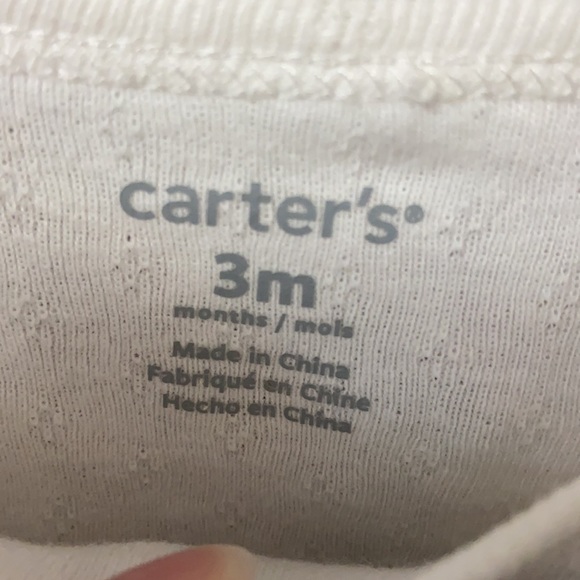 Carter’s White and Buffalo Plaid Onesie & Jumper - Picture 6 of 7